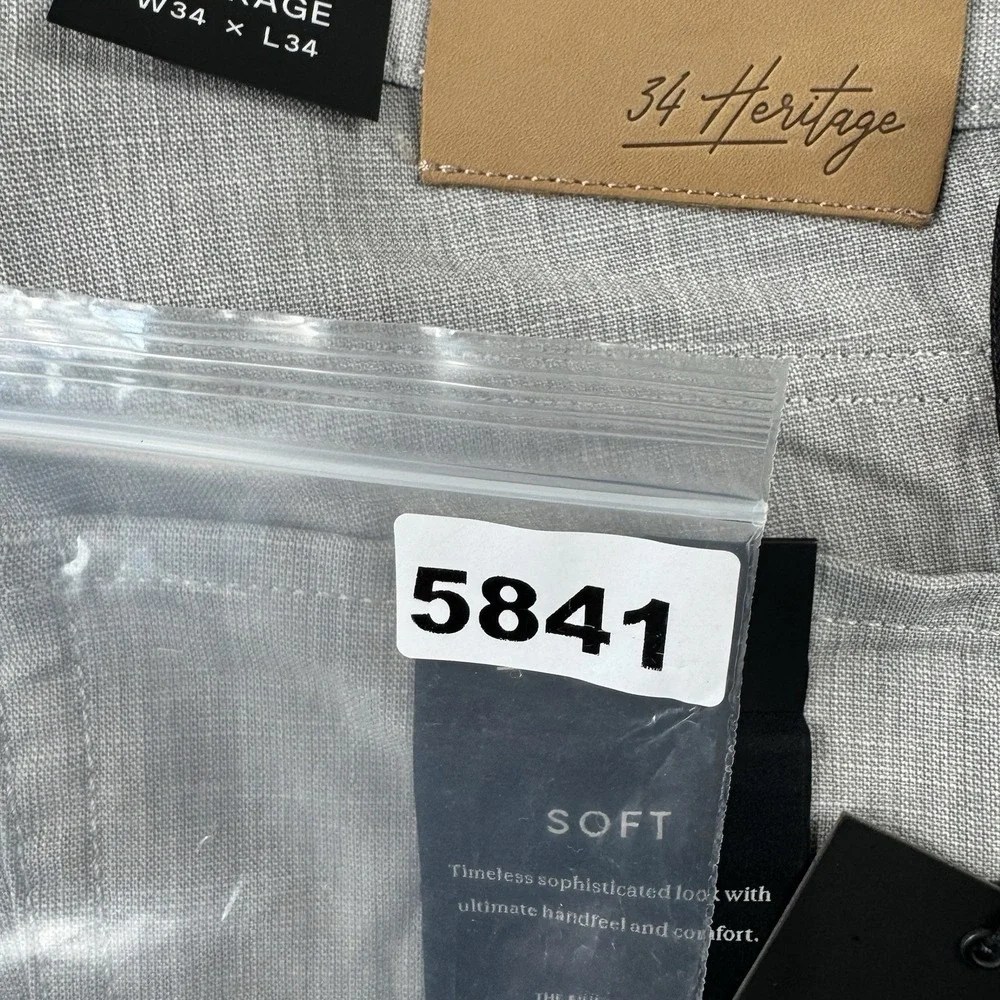 34 Heritage Courage Soft Gray Knit Jeans Size 34x34 NWT